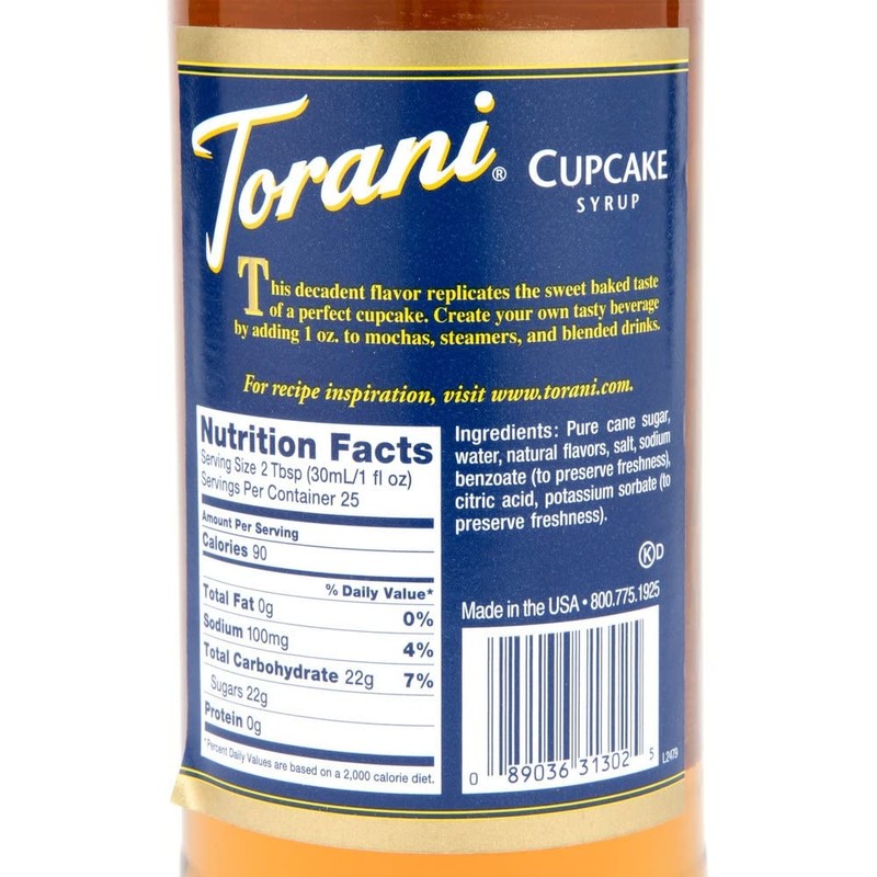 Torani Cupcake Syrup, 750 ml