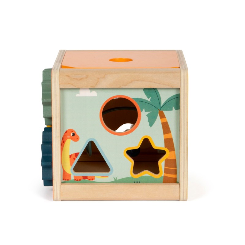 small foot 12618 Dino Motor Skills Cube Activity Cube FSC