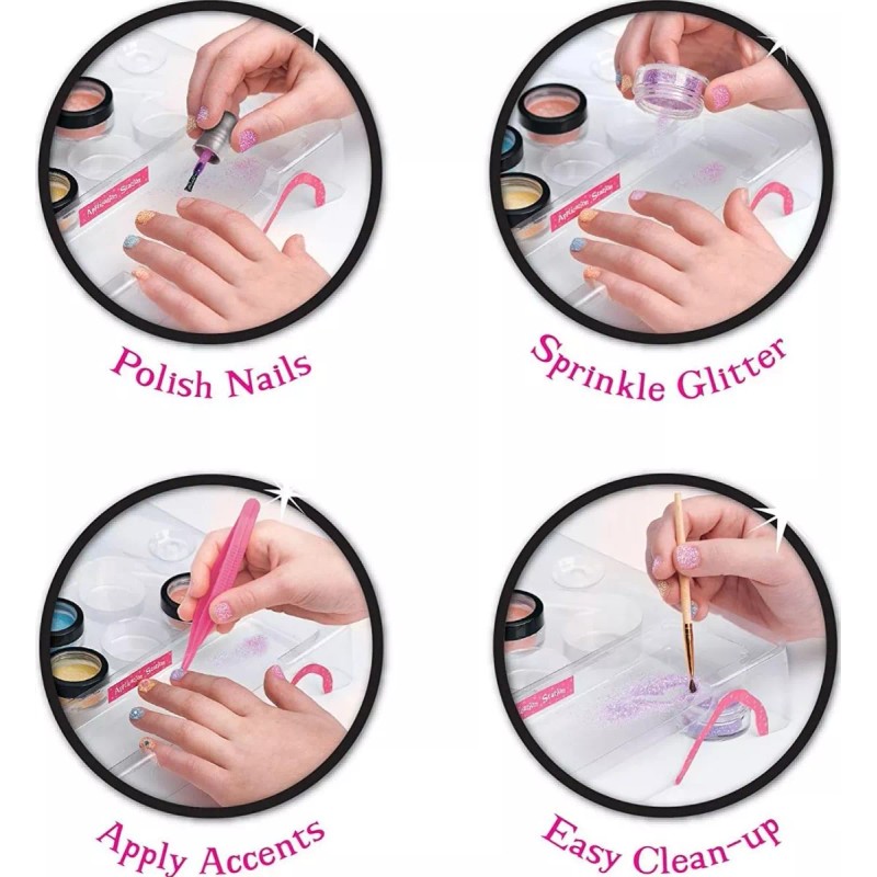 Ipidelo Set Decoración Salón De Uñas Para Niñas Con Secador