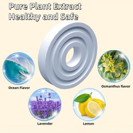 KuuDack 24 Pcs Towel Warmer Fragrance Discs Replacement Scented Pads for Towel Warmers, 4 Refreshing Scents (Ocean, Citrus, Vanilla,Lavender)