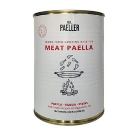 El Paeller Wood-Fired Broth / Cooking Base for Paella, Fideuà and Stews - Made in Spain (33.8 Fl Oz) (Wood-Fired Meat Broth (Chicken+Duck))