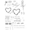 Pop Icon Tribute Temp Tattoo Set with Barbed Heart, 245,