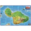 Maui Hawaii Adventure Map Franko Maps Laminated Poster