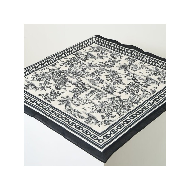 Hazzys (대구신세계)25SS화이트 프린트 면 손수건 HILG5E531N2 (Daegu Shinsegae) 25SS White