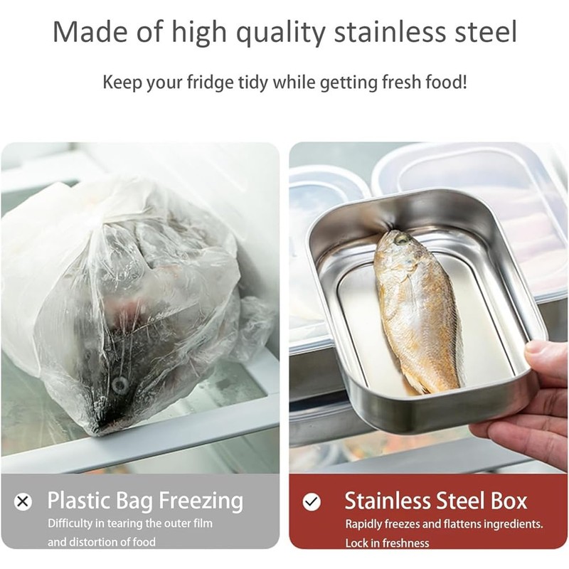 Tuperoymse Stainless Steel Containers Food Storage Bento Box Dishwasher Safe