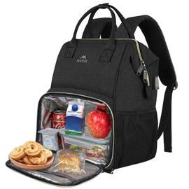 MATEIN Lunch Backpack for Women, Insulated Cooler Backpack Lunch Bag with USB Charging Port for Men, 15.6 Inch Laptop College Backpack Leakproof Lunch Box Backpack for Nurse Picnic Office Work Travel