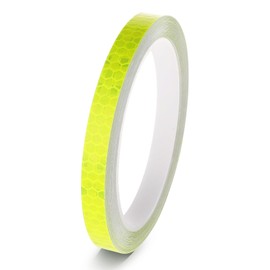 TIESOME Neon Reflective Tape 0.4In x 26 Feet, Safety Warning Glow in The Dark Tape High Viscosity Waterproof Durable Lasting Color Neon Tapes Outdoor DOT Auto Stickers (Yellow)