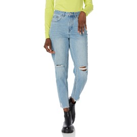 Unionbay Women's 90's Retro Fit Jean with Destruction, Blue Crush, 5