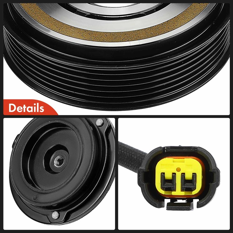 A-Premium Air Conditioner AC Compressor Clutch Kit Compatible with Hyundai