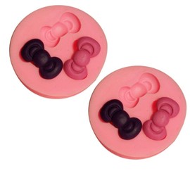 2 Moldes De Silicona para Fondant con Lazos, Bonitos Moldes De Silicona para Fondant, Moldes De Azúcar para Fondant, Moldes Artesanales para Cumpleaños, Bodas, Fiestas(#6)