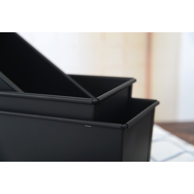 タイガークラウン ケーキ型 黒 95×233×85mm Blackパウンド型大 スチール フッ素加工 耐熱250度 5061