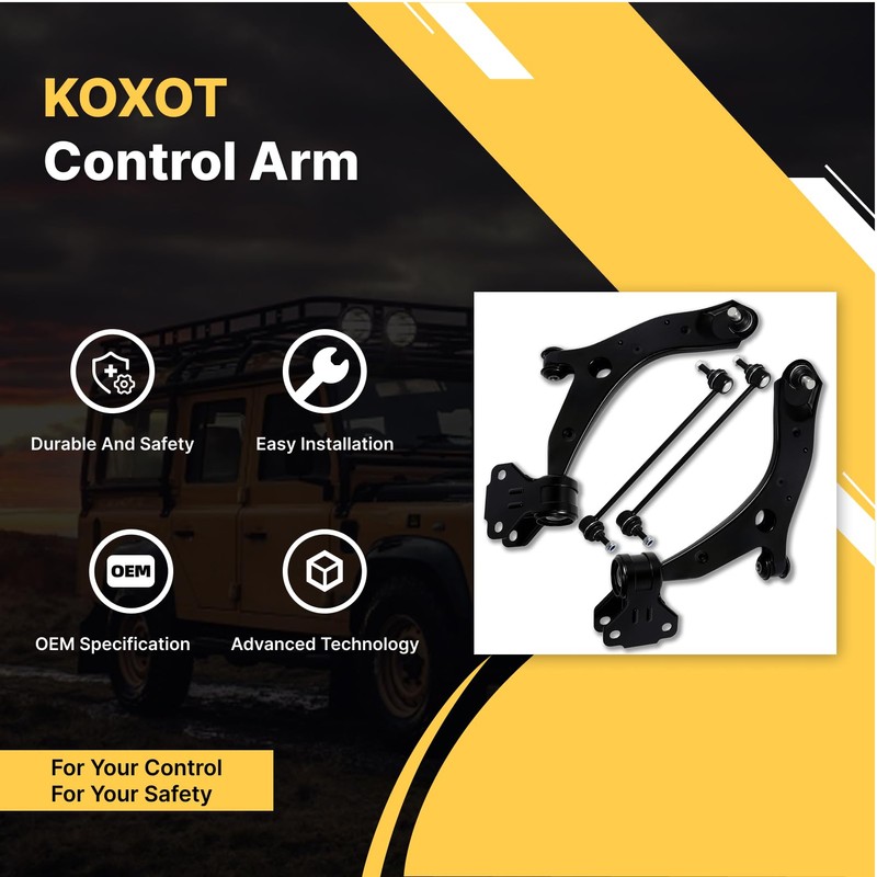 K621270 K621271 K750554 4Pcs Front Lower Control Arm Stabilizer/Sway Bar