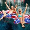 Blosssound 3 Pieces American Patriotic Stars Inflatable Pool Floaties 35