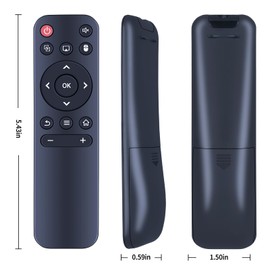 ‎New Replacement Remote Control for Global Verison Smart HY300 HY320 HY300Pro Projectors, for Xgody ‎E020009202US#712-EUS-1, Gimbal5 Smart Mini Projector, for Gaimoo GM200 GM300 2025 Mini Projector