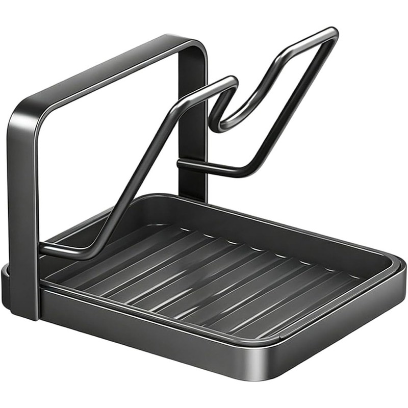 Organizadores de tapas de cocina inoxidables, Dark Gray 1-TIER