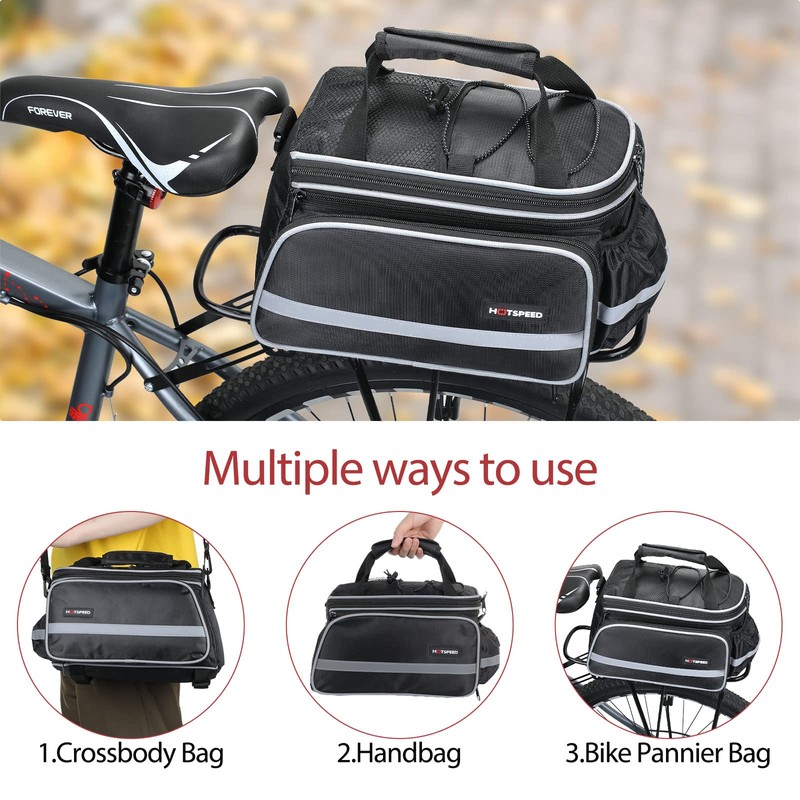 BAIGIO Bike Pannier Bag Waterproof Bicycle Rear Seat Trunk Panniers