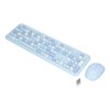 Keyboard Mouse Combo 2.4G Retro Multi Color Mute Cover Wireless