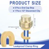 PATIKIL 2 Pcs End Cap Stop Valve 1/2" Compression Water