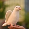 LuLezon Realistic White Dove Plush -24cm Peace Dove Stuffed Animal