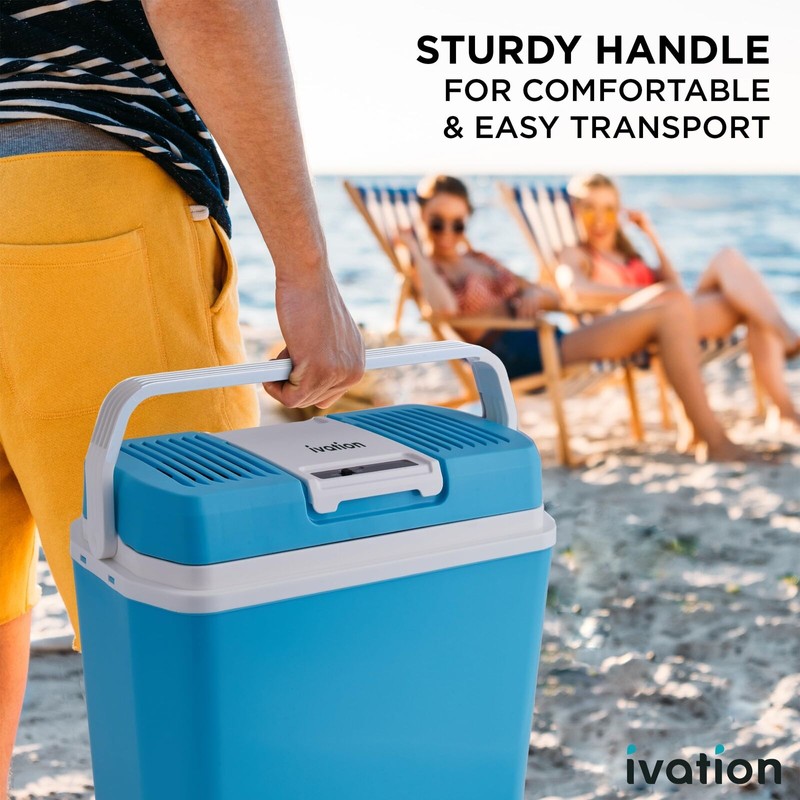 Ivation Electric Cooler & Warmer with Handle | 24 L