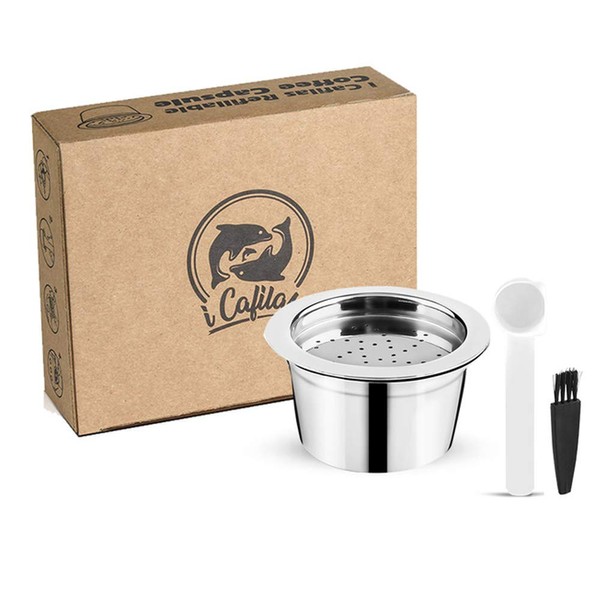 i Cafilcas Refillable K Fee Coffee Capsules Reusable Stainless Steel Pods Compatible with K Fee Brewers