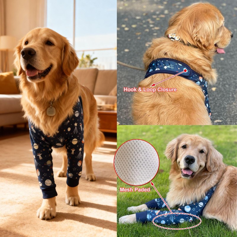 HDKUW Dog Elbow Protector for Calluses, Dog Joint Recovery Sleeve