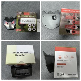 8 Pack 2025 Racoon Repellent Outdoor Coyote Deterrent Fox Skunk Deer Repellent Solar Predator Light for Chicken Coop Predator Protection Predator Eyes Animal Deterrent for Yard Farm