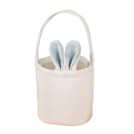 Ankelesz Easter Basket with Bunny Ears, White