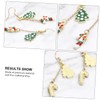 COLLBATH Elegant Xmas Earring Set Vines Design Christmas Stick Ear