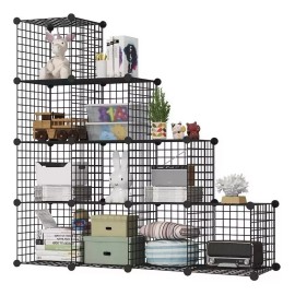 Gmdr Multi Organizador De Metal Hogar 9 Cubos Para Almacenar