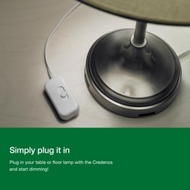 Lutron Credenza LED+ 100-Watt Plug-in Lamp Dimmer Switch, TTCL-100H-WH-2, White (2 Pack)