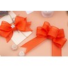 Ribbonitlux Orange Burlap Wired Ribbon, 2 inch x 20 Yards,