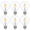 Simba Lighting LED Edison Vintage Vanity Globe Filament G25 (G80)