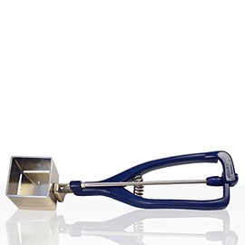 Stöckel Eisportionierer Modell KE 30 zaubert eckige Eiskugeln - Edelstahl, Blau, 1 Stück, 32 mm x 32 mm x 32 mm