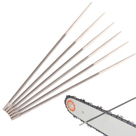 File for Chainsaw, Pack of 6 Chainsaw File, Chainsaw Round File, Hardened Steel Alloy Round Files, Repair and Sharpening Saw Chains, Lawnmower, Chainsaw Chain Sharpening Tools