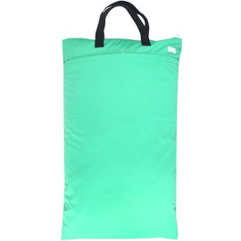 Wegreeco Reusable Hanging Wet Dry Cloth Diaper Bag (2 Pack, Jade, Camellia)