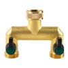 Gleiven Garden Hose Splitter, 3/4" Tap T Splitter, T-Shape Valve,