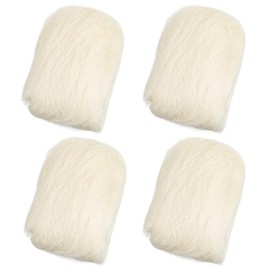 Qianyu 4 Pcs Lambs Wool Padding for Toes Feet Soft Feet Cushion Toe Separator Lambs Wool Corn Cushion Pads Blister Prevention Bunions Callus Remover Cushions Hammer Blister Prevention Bunions