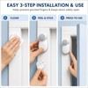 2 Pack Child Safety Door Stopper Anti-Pinch Protector with 3M