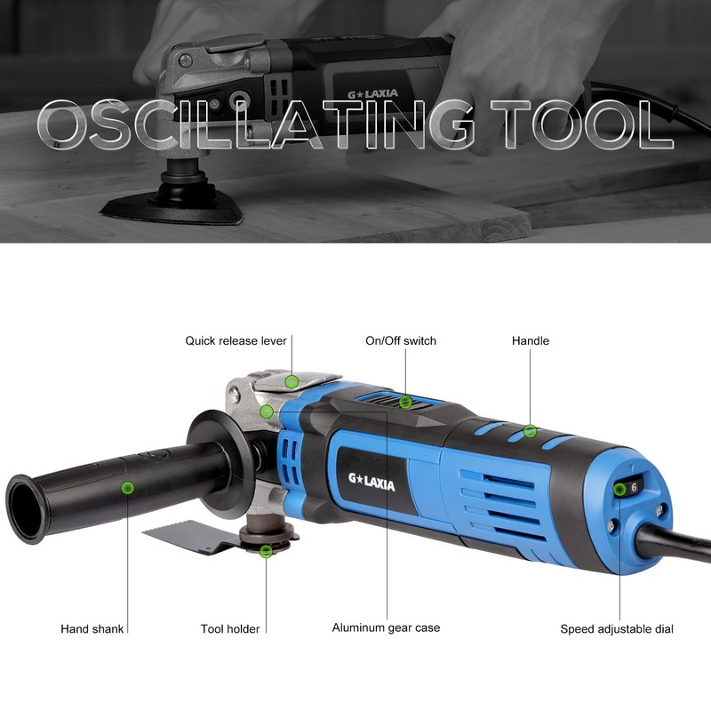 G LAXIA Oscillating Tool, 3.5A Oscillating Multi Tool with with