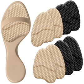 SOYANGNEK Toe Insole, High Heels, 8 Pieces, Silica Gel, Insole, 0.2 inch (4 mm), Thickness, Shock Absorption, Shoe Size Adjustment, Anti-Slip, Cushion, Foot Protection Pad