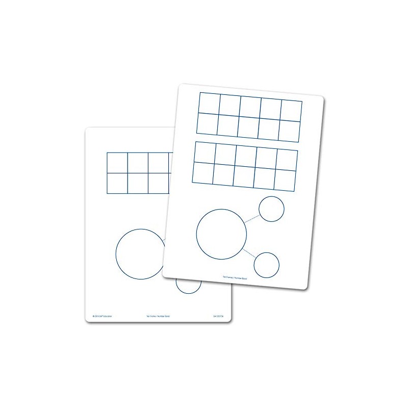 EAI Education Ten Frames & Number Bonds Flexible Dry-Erase Boards