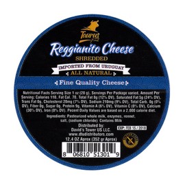 Reggianito Cheese shredded (12.4 ounce) 18 Month Aged Uruguayan Natural Gluten & Hormone free (2)