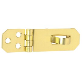 Schlage Lock Company 545431 Schlage Decorative Hasp, 3/4 in Shackle, 2-3/4 in L, Bright, 3/4" x 2 3/4", Brass