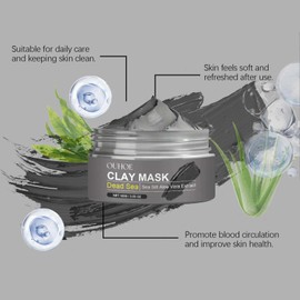 Dead Sea Clay Mask - Deep Cleansing & Hydrating Face Mask with Dead Sea Mud - Soothing & Nourishing Skincare for Radiant, Moisturized Skin - Beauty for All Skin Types