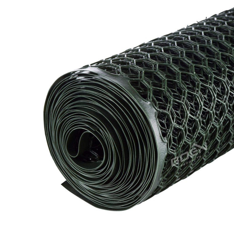 Boen - Plastic Hex Chicken Wire Mesh Temporary Fence Roll