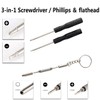 PTSLKHN Eyeglass Repair Kit with Screws, 15 Types Screws for