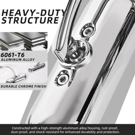 Oval Shape Motorcycle Mirrors for Handlebars - Universal Mini Sportster Mirrors for 1982-2025 Harley CVO Dyna Street Glide Electra Glide Road Glide Road King Softail Sportster 1200 883