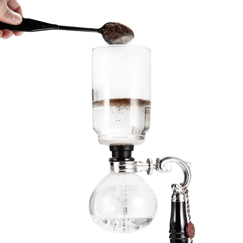 YAMA Glass 3 Cup Tabletop Siphon Gravity Coffee Maker with