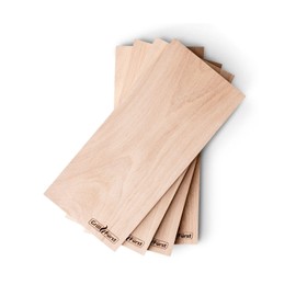 Grillfürst Smoking Boards, Set of 4 - Beech Wood Grill Board for Delicious Smoke Flavours, Wooden Board for Grilling, 29 x 13 x 1 cm